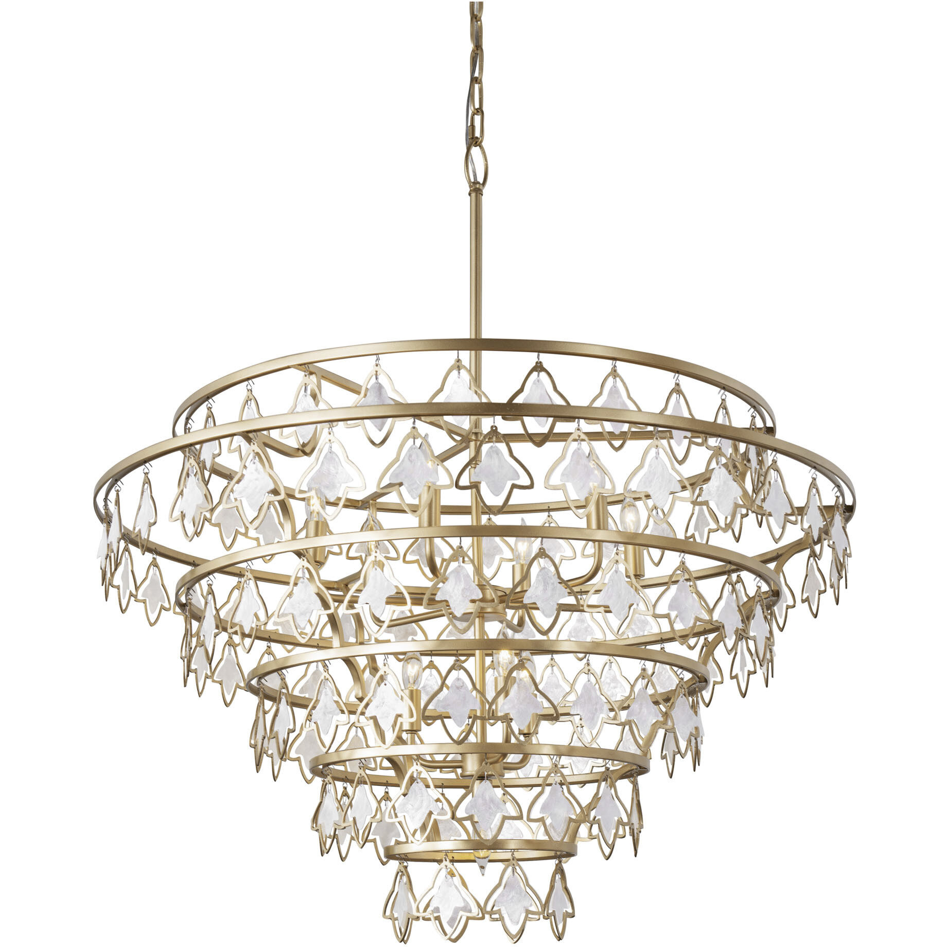 Fleur 10 Light 36 inch French Gold Chandelier Ceiling Light, Smithsonian Collaboration