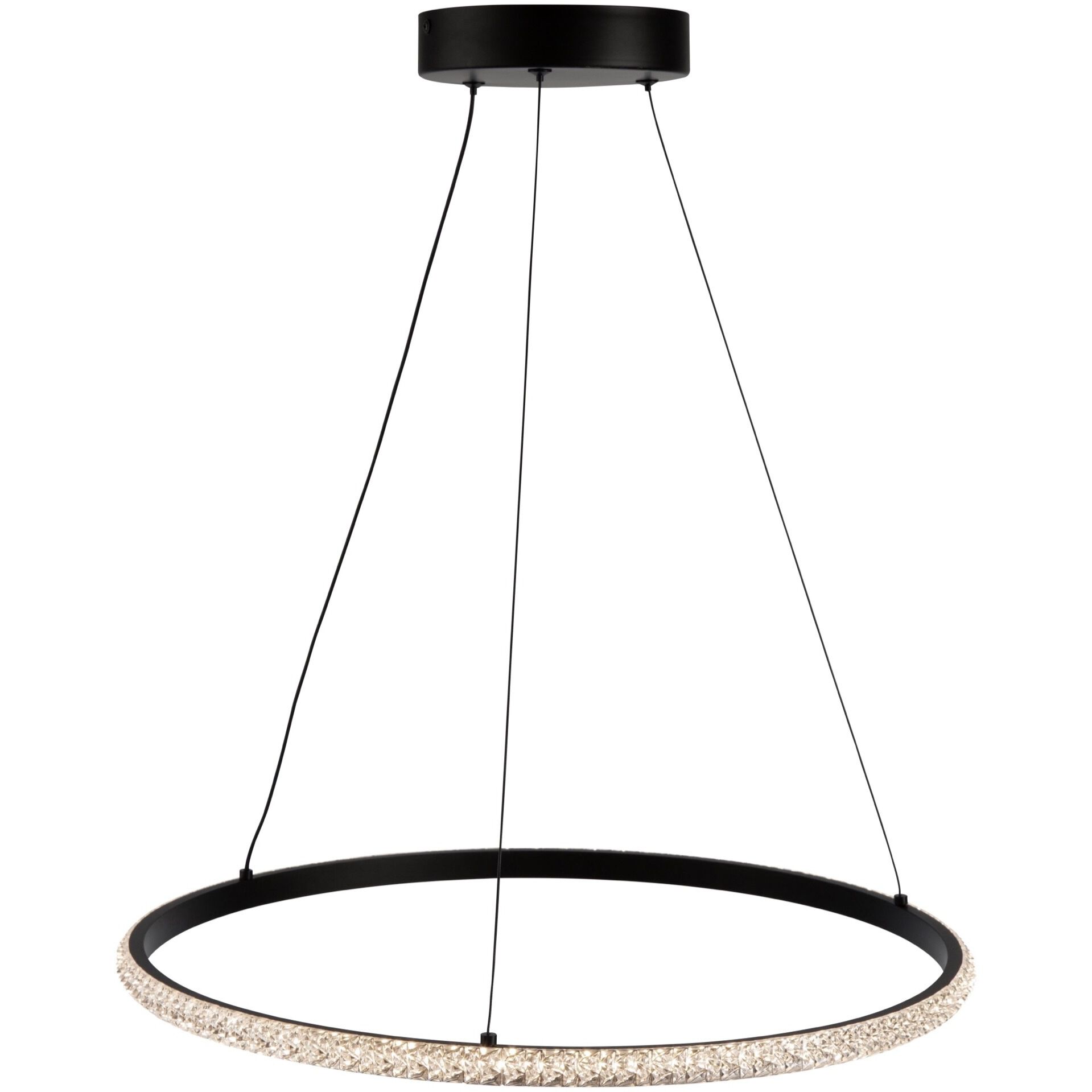 Nova LED 19.7 inch Black Pendant Ceiling Light