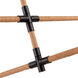 Capilano LED 35.7 inch Black Chandelier Ceiling Light