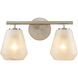 Brooke 2 Light 14.75 inch Bathroom Vanity Light