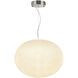Portico LED 19.7 inch Satin Nickel Pendant Ceiling Light