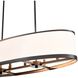 High Street 8 Light 38 inch Black Pendant Ceiling Light