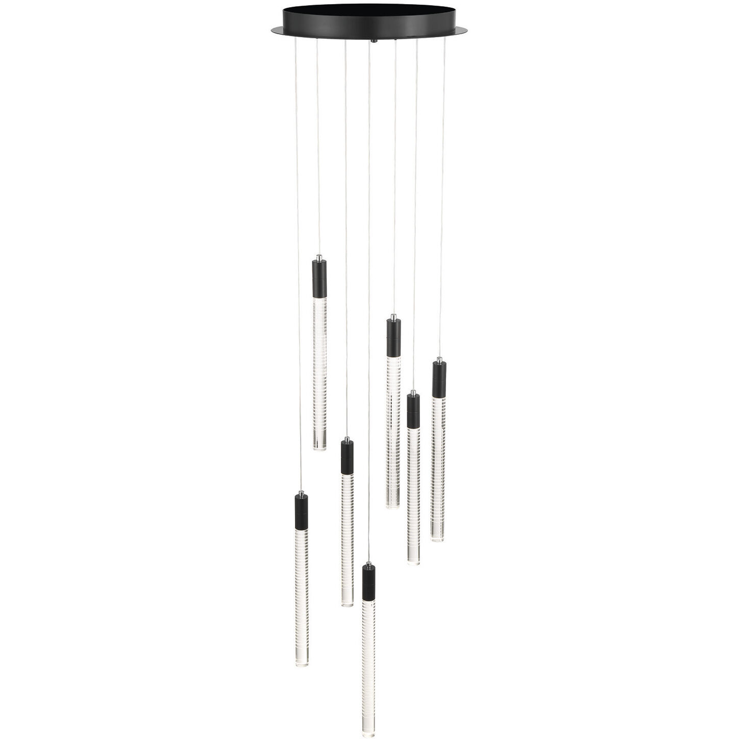 Celine LED 15.75 inch Black Chandelier Ceiling Light