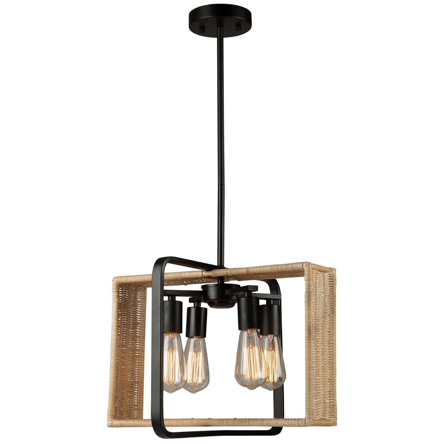 Perris LED 16.5 inch Black Pendant Ceiling Light