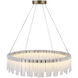 Roselle LED 32.5 inch Legacy Brass Pendant Ceiling Light
