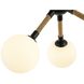 Capilano 3 Light 17.9 inch Black Semi-Flush Mount Ceiling Light