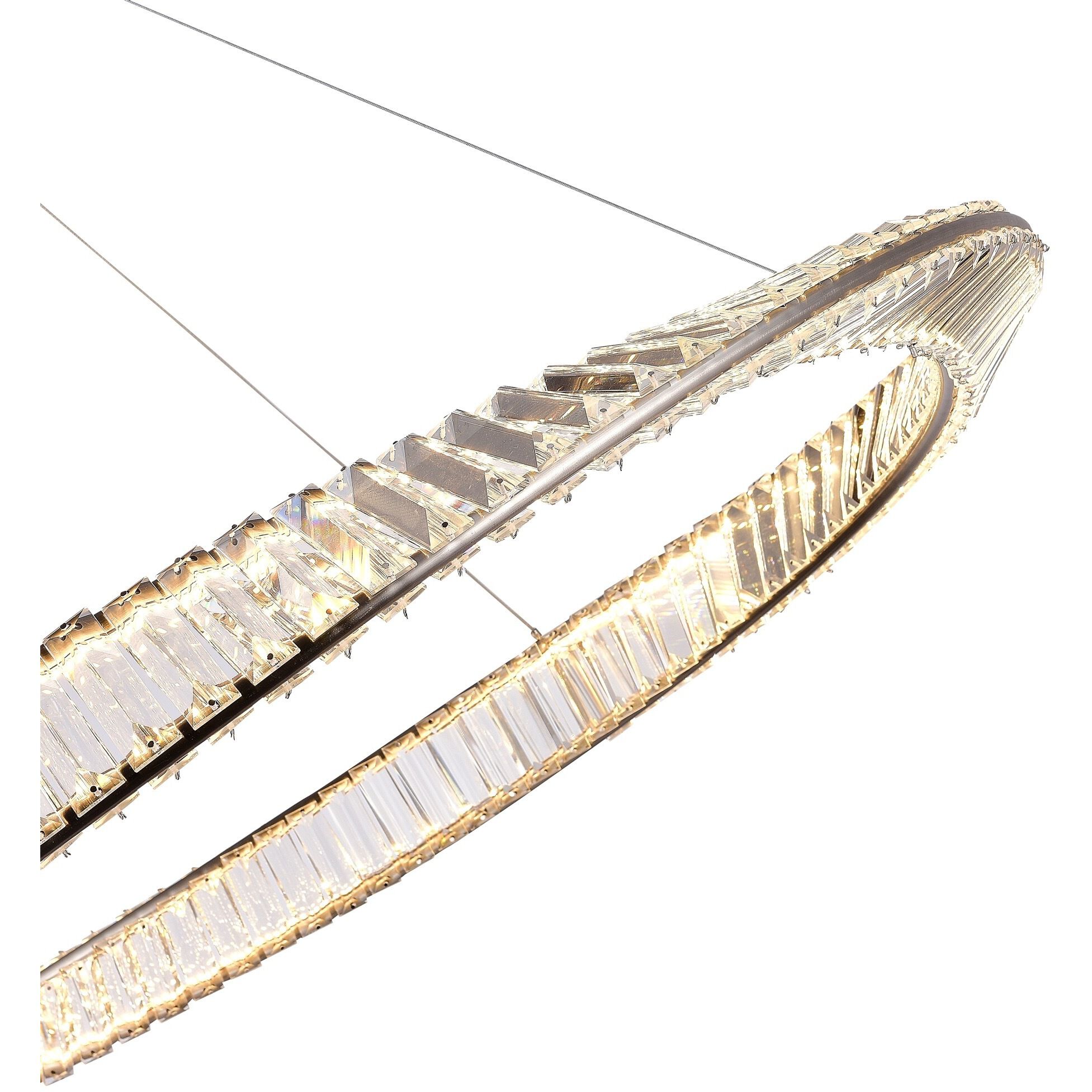 Stella 39.5 inch Satin Nickel Pendant Ceiling Light