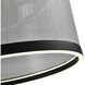 Cora LED 17.7 inch Black and Black Pendant Ceiling Light