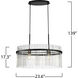 Ava 2 Light 23.6 inch Black Chandelier Ceiling Light