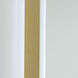 Reflections 31.5 X 23.6 inch Brushed Brass LED Mirror
