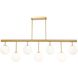 Aurelia LED 48 inch Brass Island Lights Ceiling Light