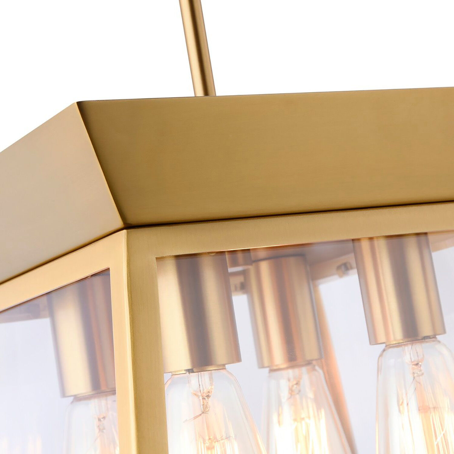 Lucian LED 12 inch Brushed Brass Chandelier Ceiling Light