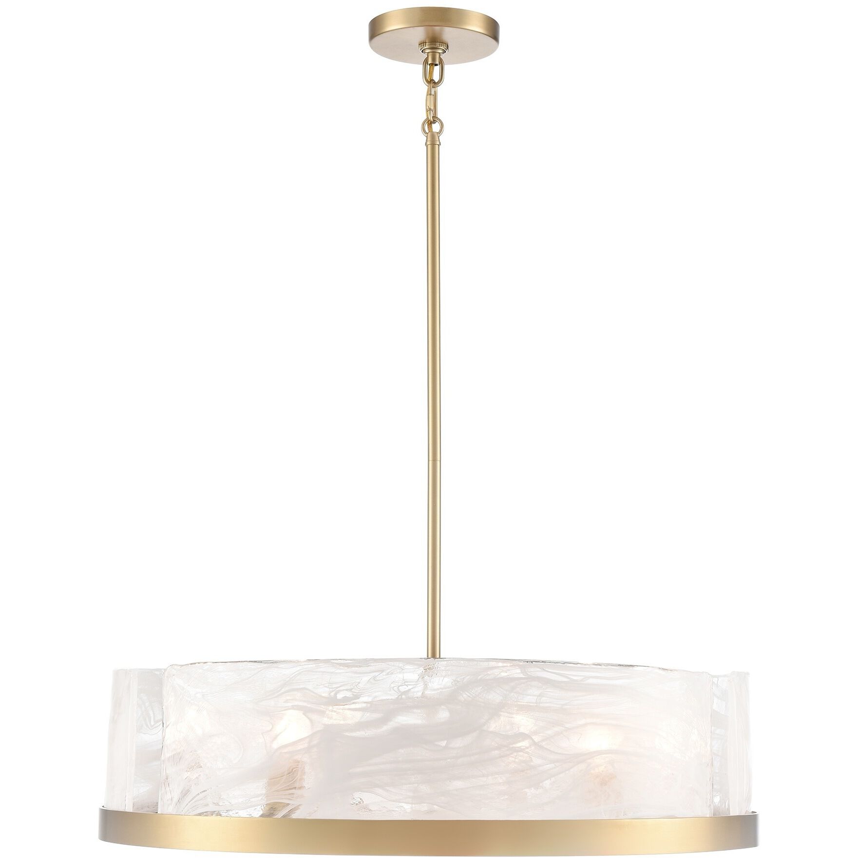 Skye 6 Light 24.02 inch Brushed Brass Chandelier Ceiling Light