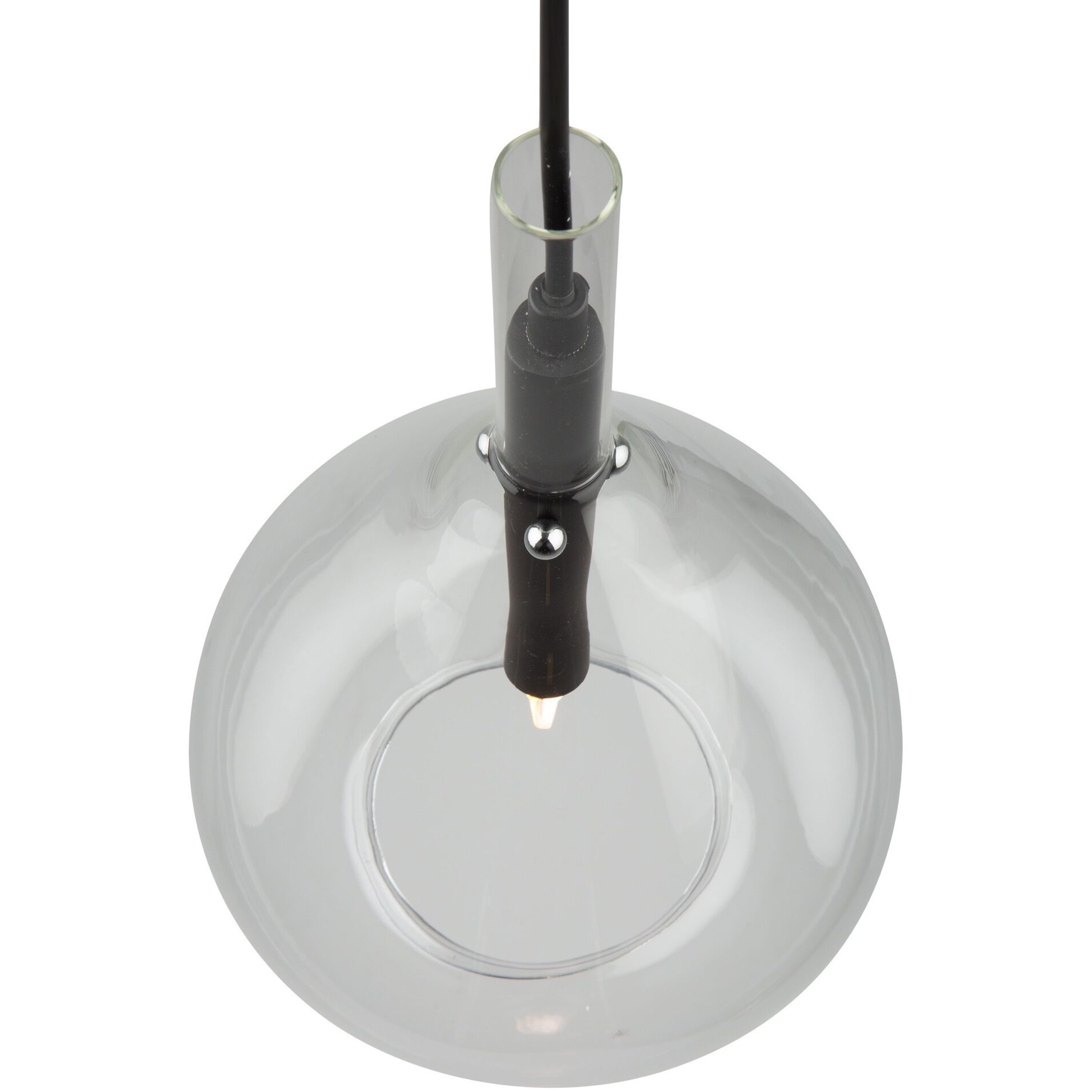Conic 1 Light 7.9 inch Black Down Pendant Ceiling Light