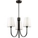 Rhythm LED 23.6 inch Black Chandelier Ceiling Light