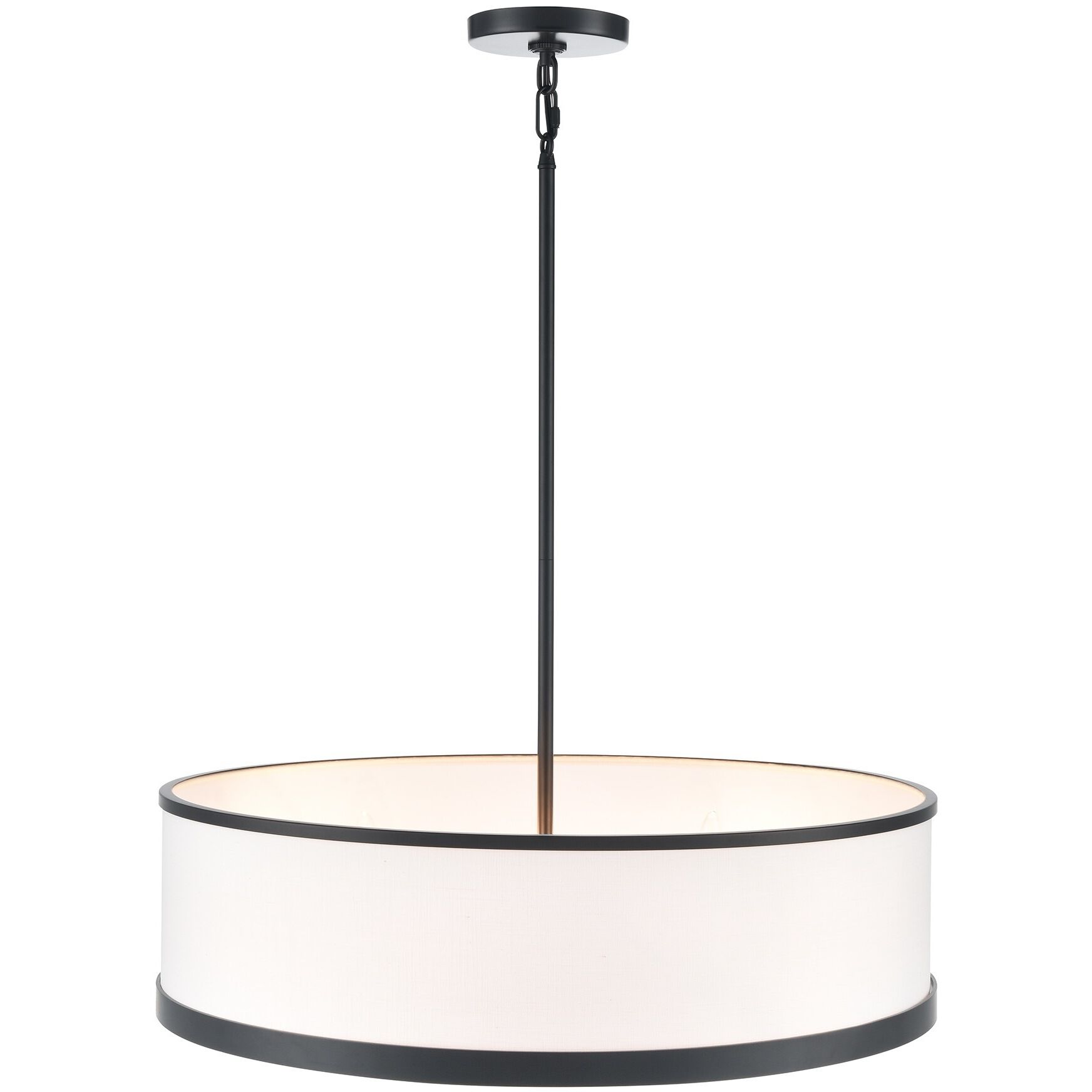 High Street 4 Light 24.02 inch Black Pendant Ceiling Light