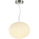 Portico LED 11.8 inch Satin Nickel Pendant Ceiling Light