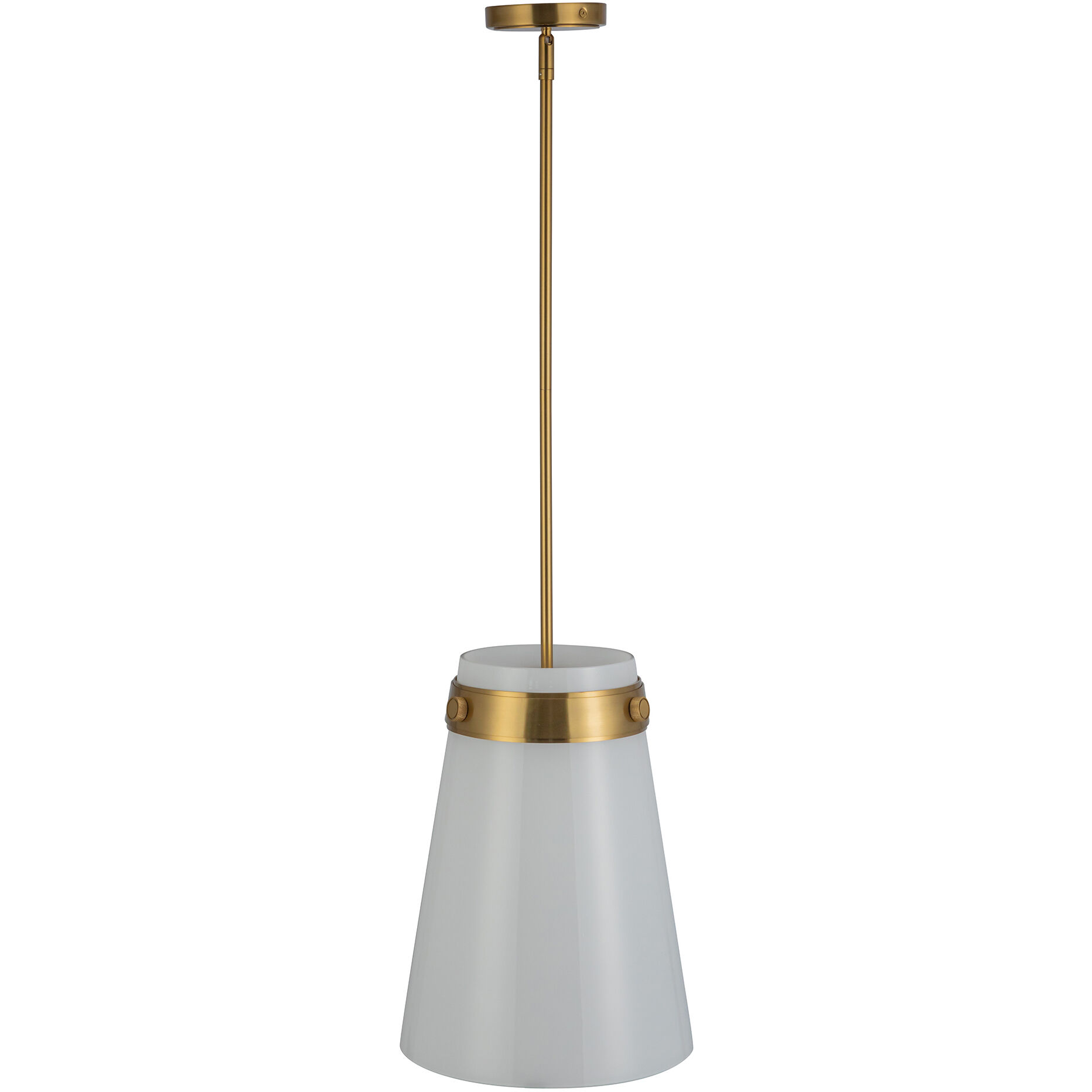 Dahlia 1 Light 12 inch Brushed Brass Pendant Ceiling Light