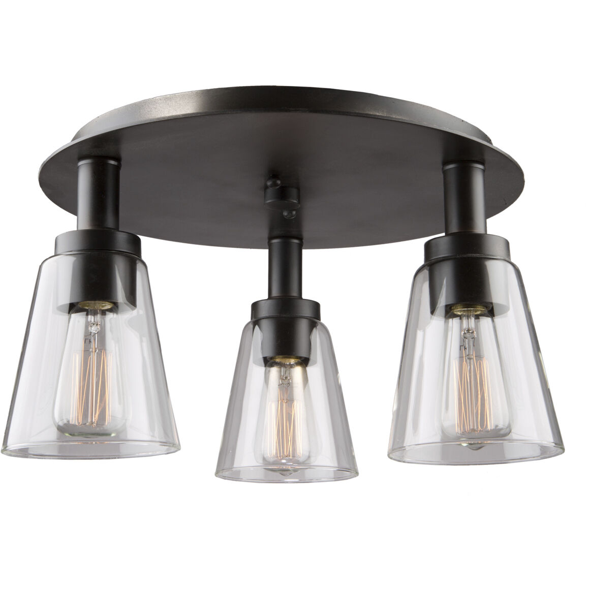 Oil rubbed new arrivals bronze flush mount