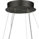 Jules LED 24.8 inch Black Chandelier Ceiling Light