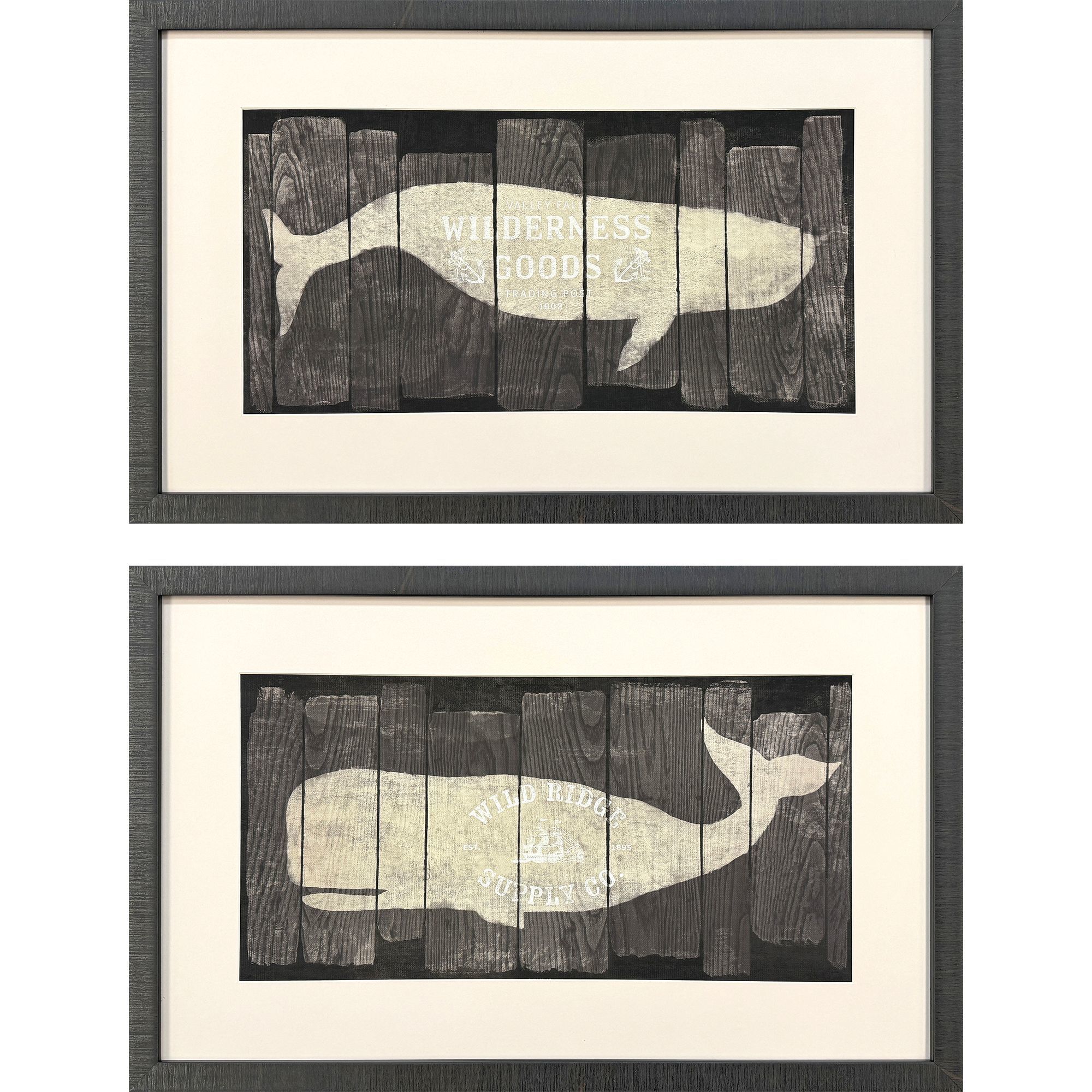 Marine Marks Brown and Beige and White and Neutral Framed Art, Propac