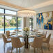 Roselle LED 32.5 inch Legacy Brass Pendant Ceiling Light