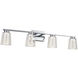 Dalton LED 33.25 inch Chrome Bathroom Vanity Wall Light