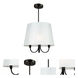 Rhythm LED 15.7 inch Black Pendant Ceiling Light