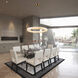 Camila LED 19 inch Brushed Brass Chandelier Ceiling Light