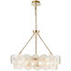 Bloom LED 31.5 inch Brass Chandelier Ceiling Light