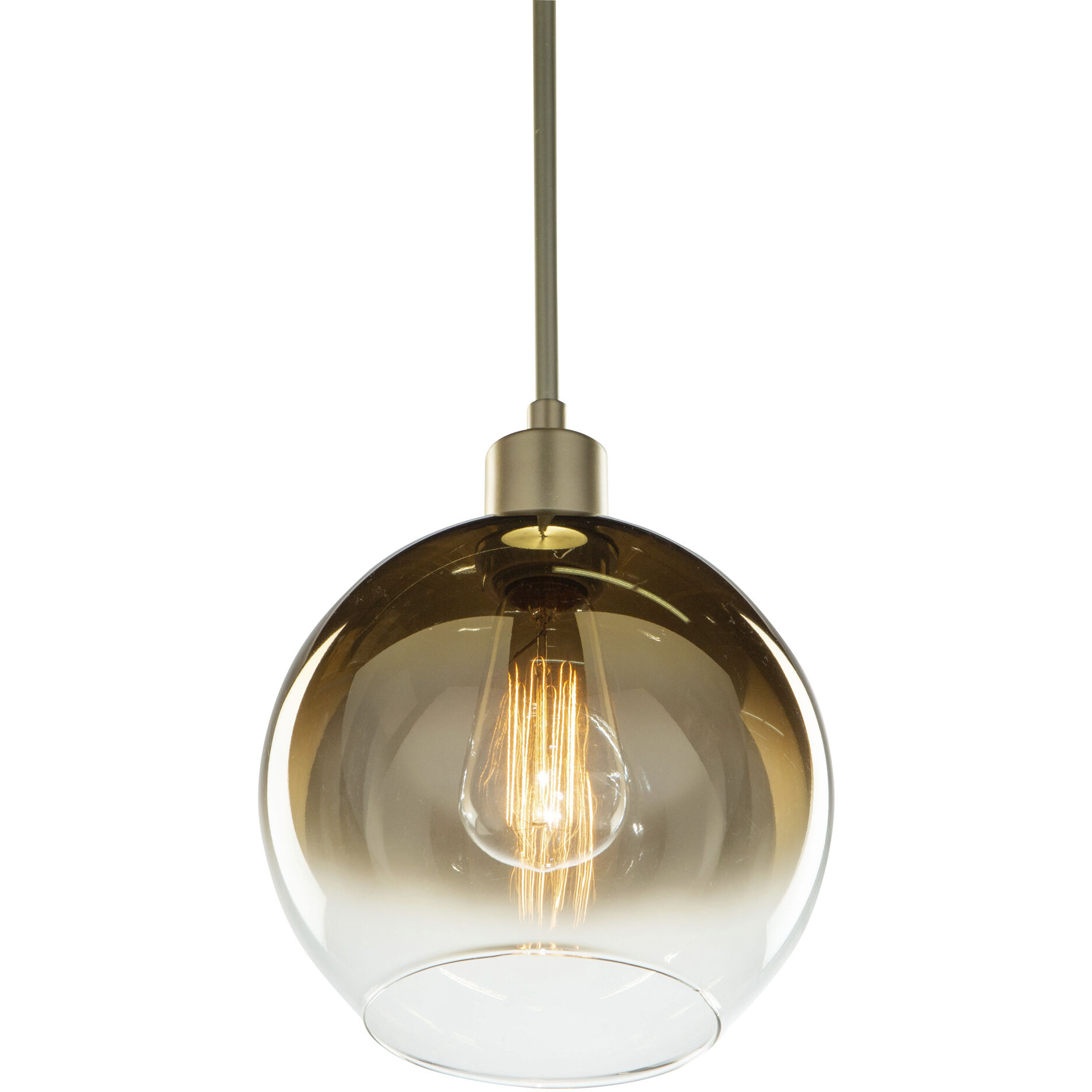 Morning Mist 1 Light 7.75 inch Gold Down Pendant Ceiling Light