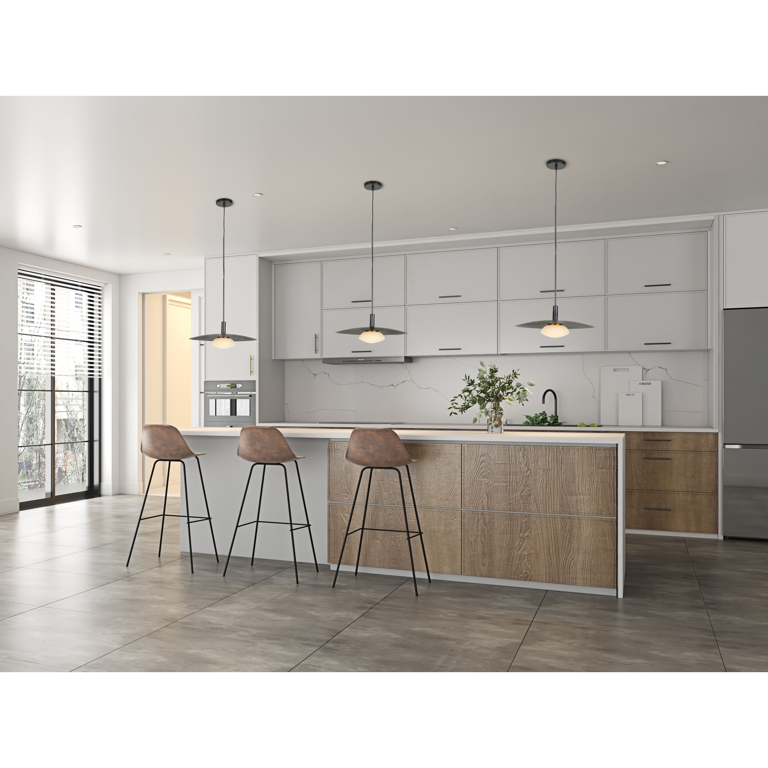 Camila LED 18 inch Black Pendant Ceiling Light