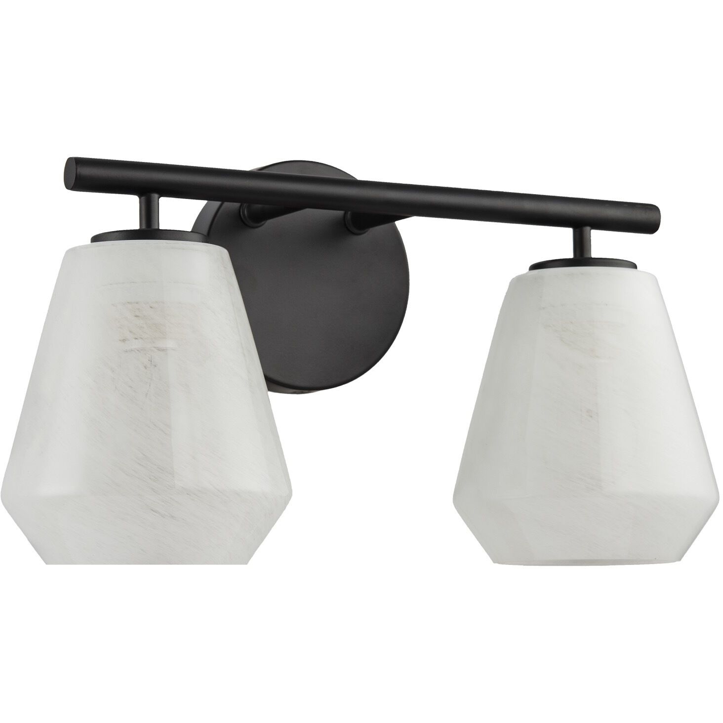 Brooke 2 Light 14.75 inch Black Bathroom Vanity Wall Light