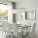 Avara 10 Light 41.4 inch Polished Nickel Linear Chandelier Ceiling Light
