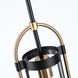 Bonita LED 3.9 inch Black and Brushed Brass Down Pendants Ceiling Light