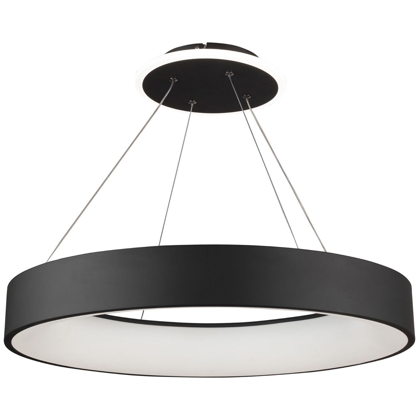 Lazio LED 23.5 inch Black Chandelier Ceiling Light