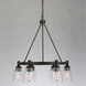 Clarence 6 Light 28 inch Oil Rubbed Bronze Down Chandelier Ceiling Light