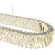 Alya LED 46.85 inch Polished Nickel Linear Island Pendant Ceiling Light