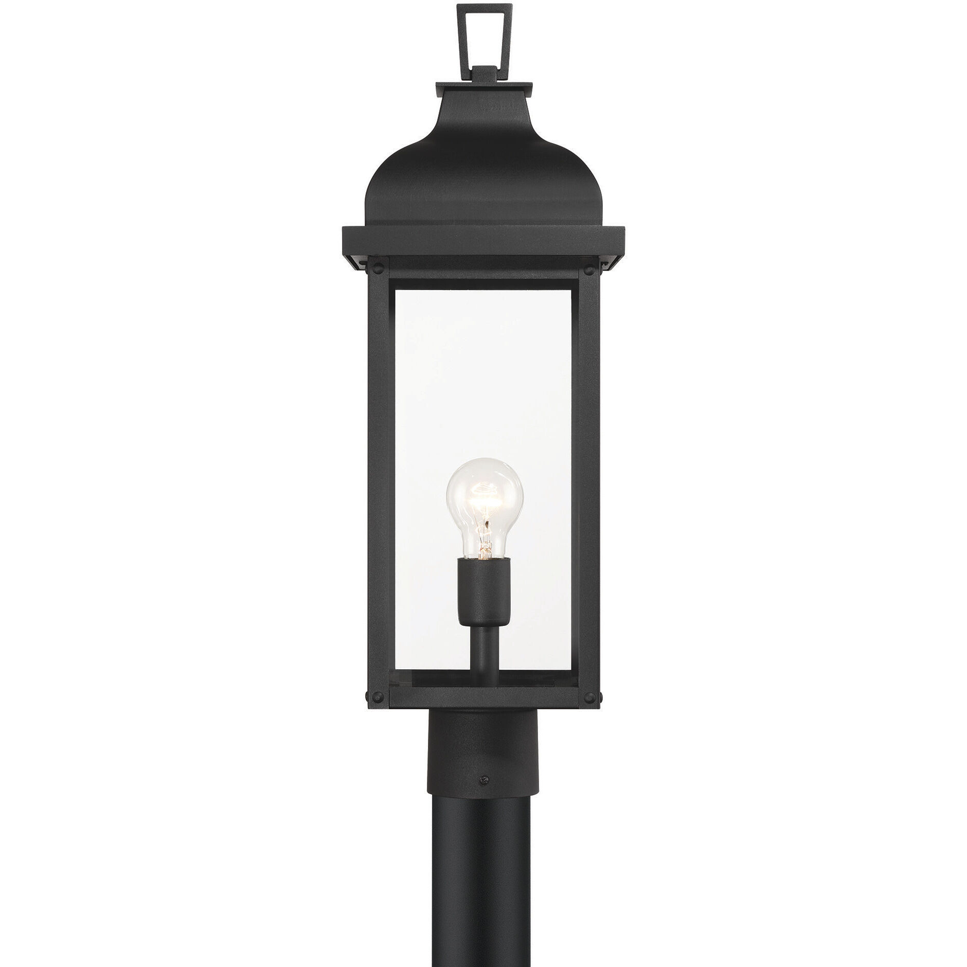 Madrid 1 Light 24.13 inch Black Outdoor Post Light