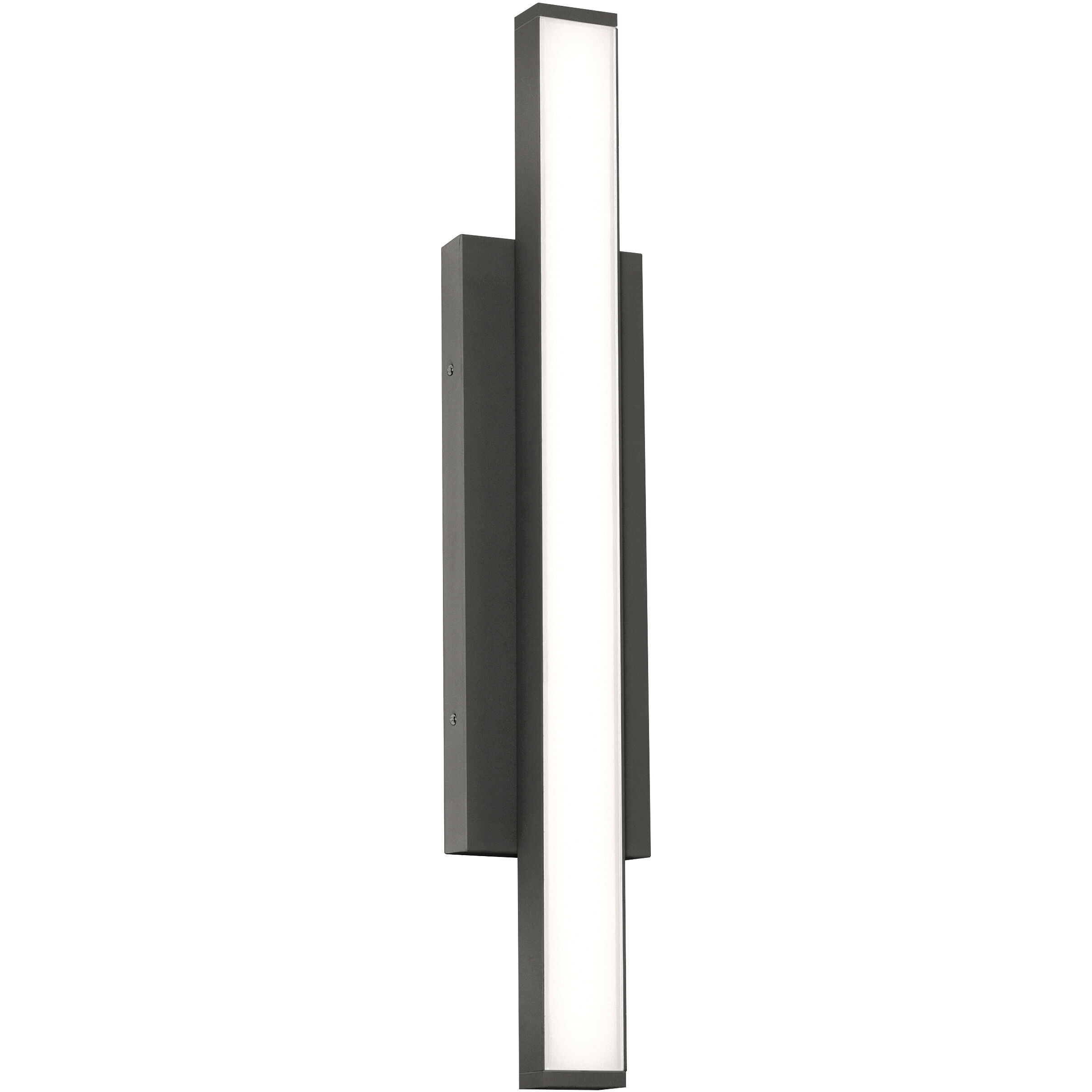 Gale LED 24 inch Textured Black Outdoor Wall Sconce
