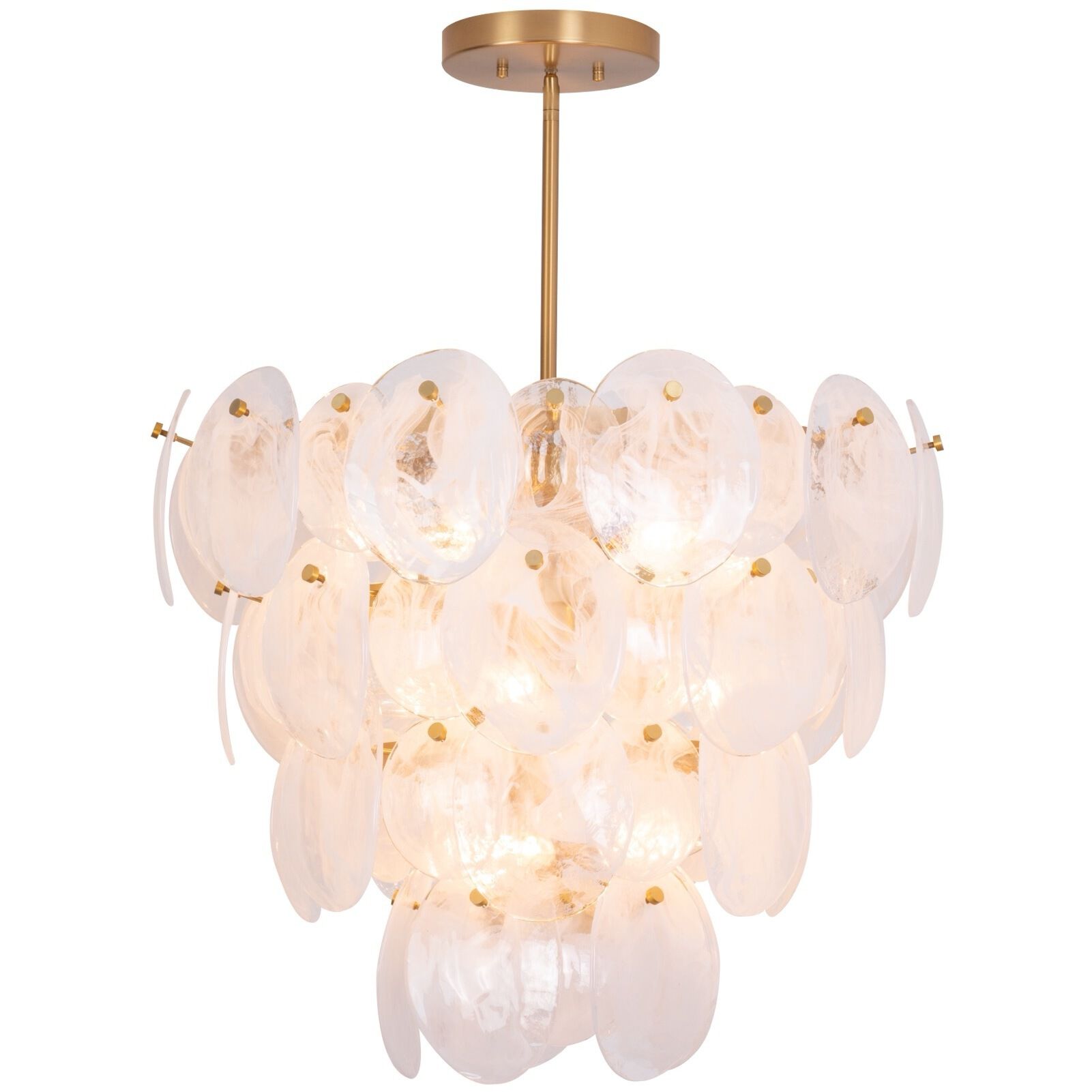 Lily 13 Light 28.03 inch Brushed Brass Chandelier Ceiling Light