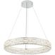 Elegance LED 29.92 inch Polished Nickel Chandelier Ceiling Light