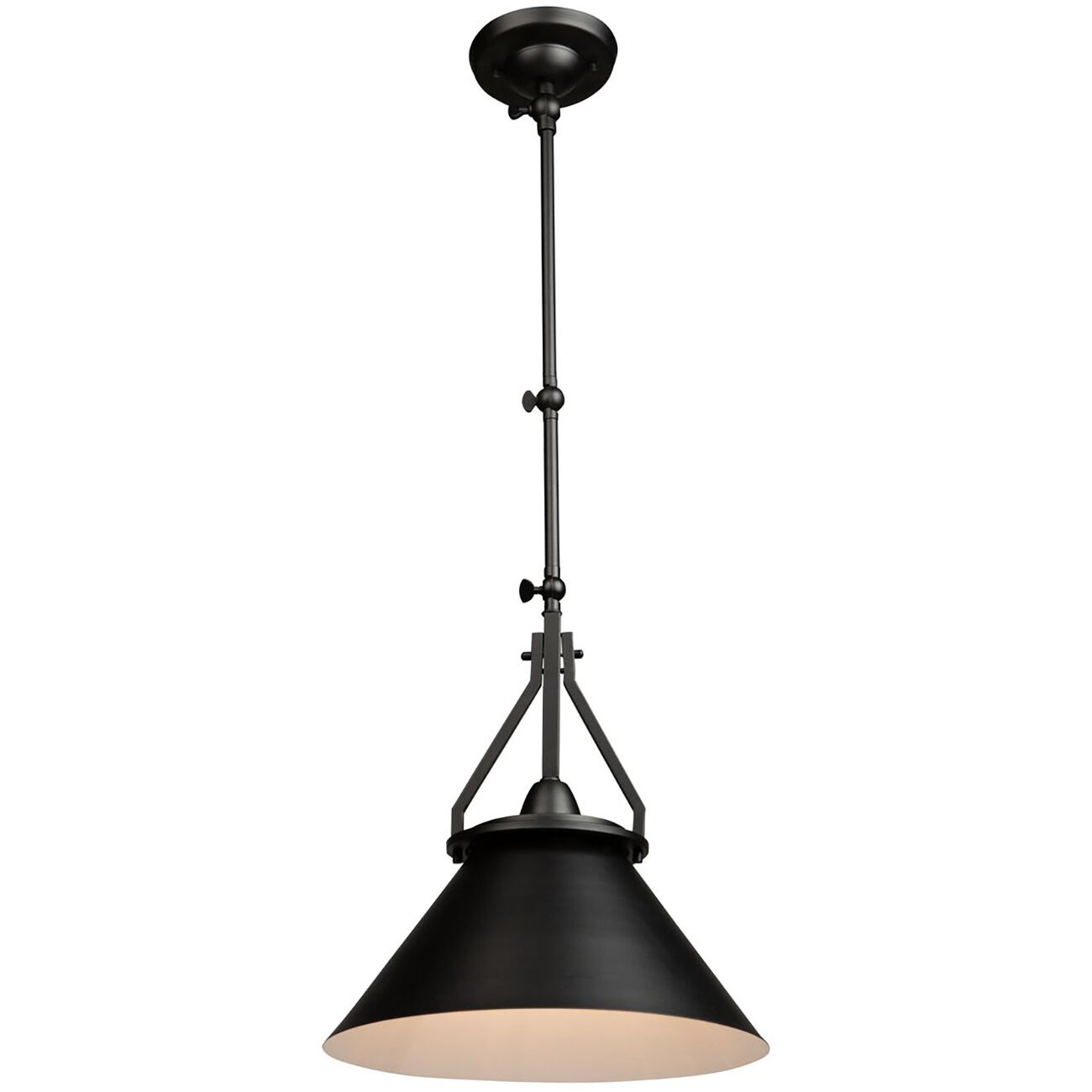 Brydon LED 13.5 inch Black Sconce/Pendant Ceiling Light
