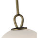 Velora LED 9 inch Legacy Brass Pendant Ceiling Light