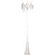 Classico LED 87.5 inch White Outdoor Lantern and Post