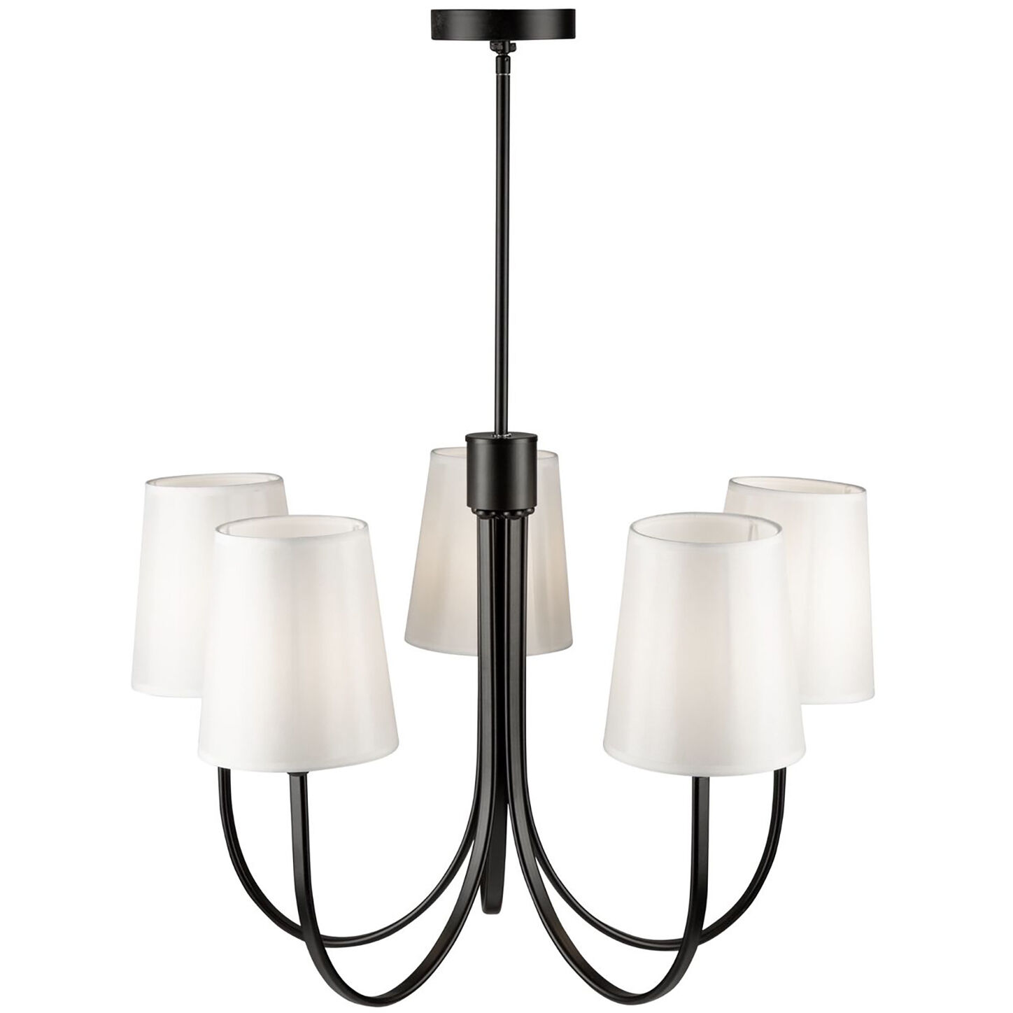 Rhythm LED 27.6 inch Black Chandelier Ceiling Light