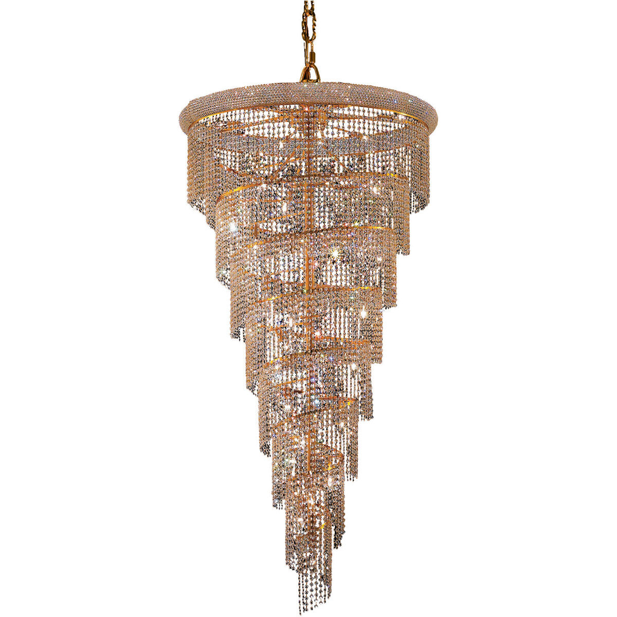 Spiral 26 Light 36.00 inch Foyer Pendant