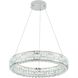 Elegance LED 23.62 inch Polished Nickel Chandelier Ceiling Light