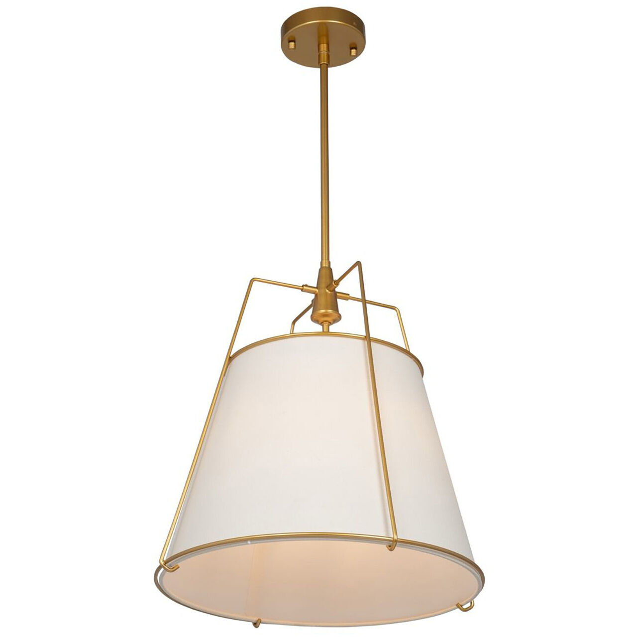 Pullman LED 17 inch Brass Pendant Ceiling Light