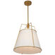 Pullman LED 17 inch Brass Pendant Ceiling Light